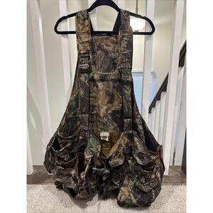 Fieldline Camo Turkey Hunting Vest Large Many Pockets Clip Closure Strap Adjust